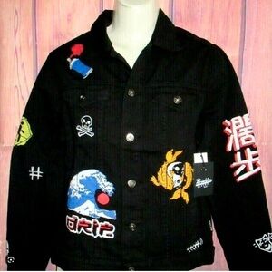 Black Tokyo drift denim jacket